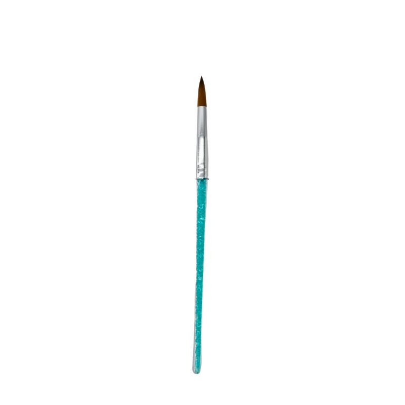 PINCELES ACRILICOS BASICO CRISTALIZADO AZUL N.6