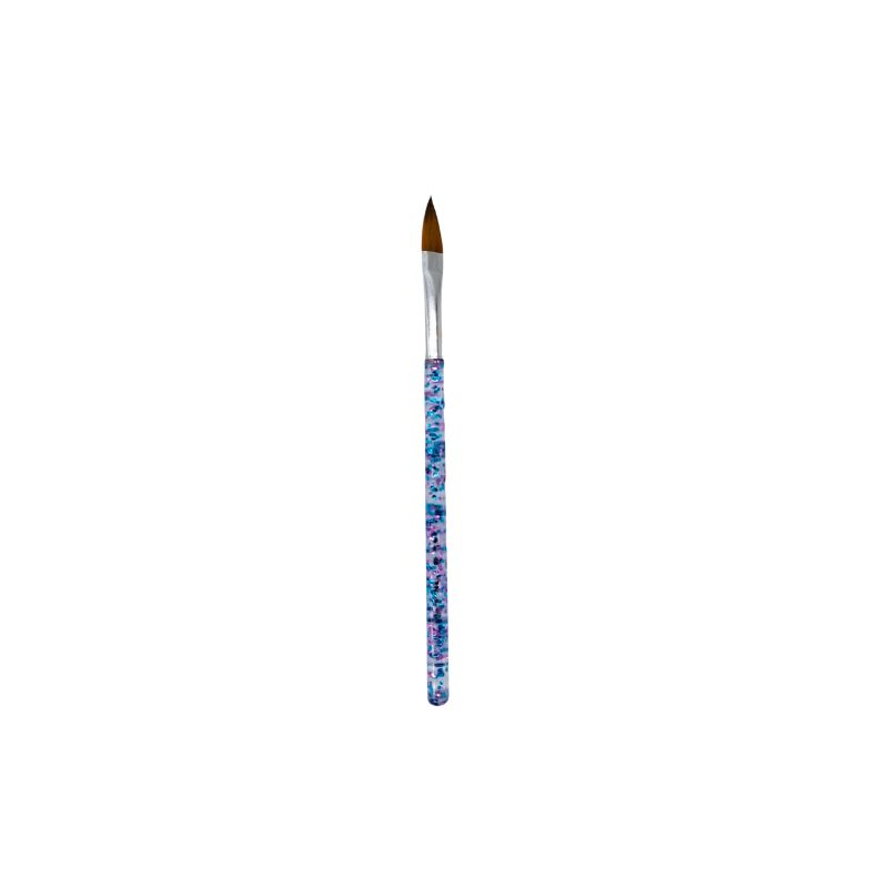 PINCELES ACRILICOS BASICO CRISTALIZADO ROSA AZUL N.6