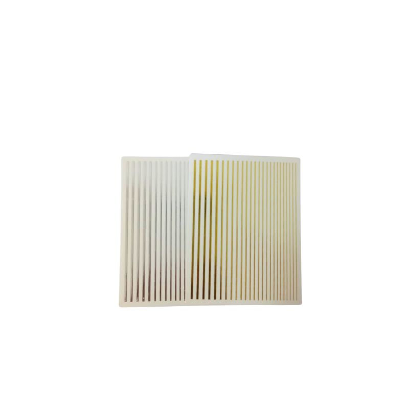 VARIAS PEGATINAS LINEAS PLATA O DORADAS RECTAS ETC