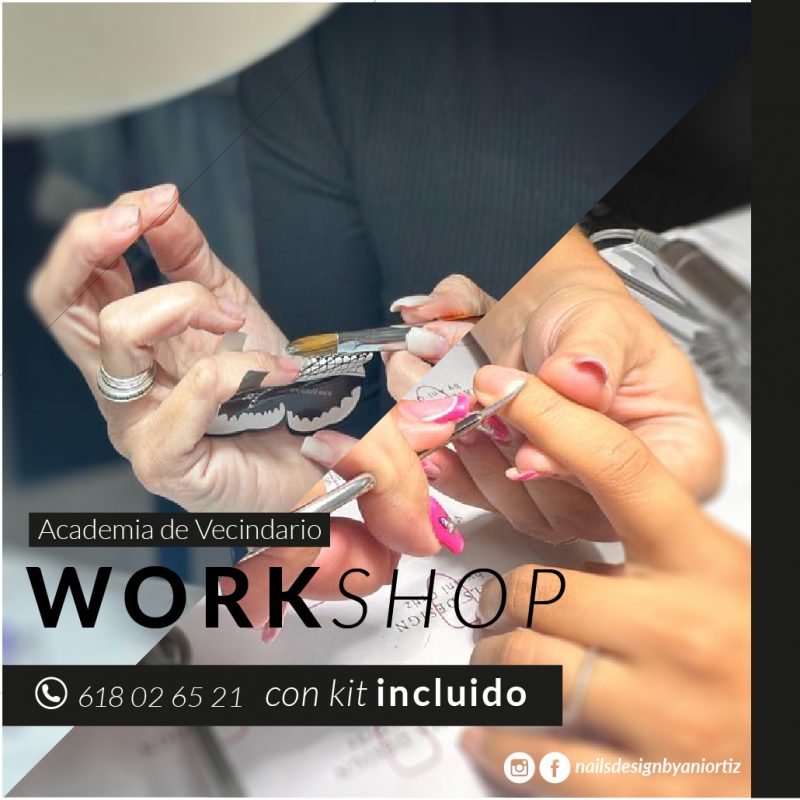 Workshop Técnico Uñas Acrílicas con molde y Manicura Combinada, Nivelación y Esmaltado Semipermanente