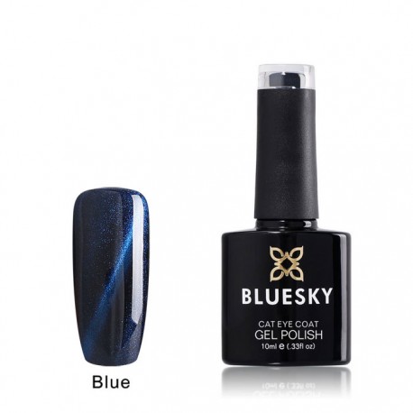 BLUESKY cat eye coat blue